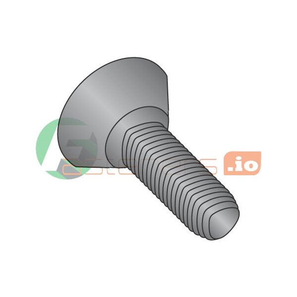 Newport Fasteners Thread Forming Screw, #10-32 x 3/8 in, Black Oxide Steel Flat Head Phillips Drive, 10000 PK 355282 - main